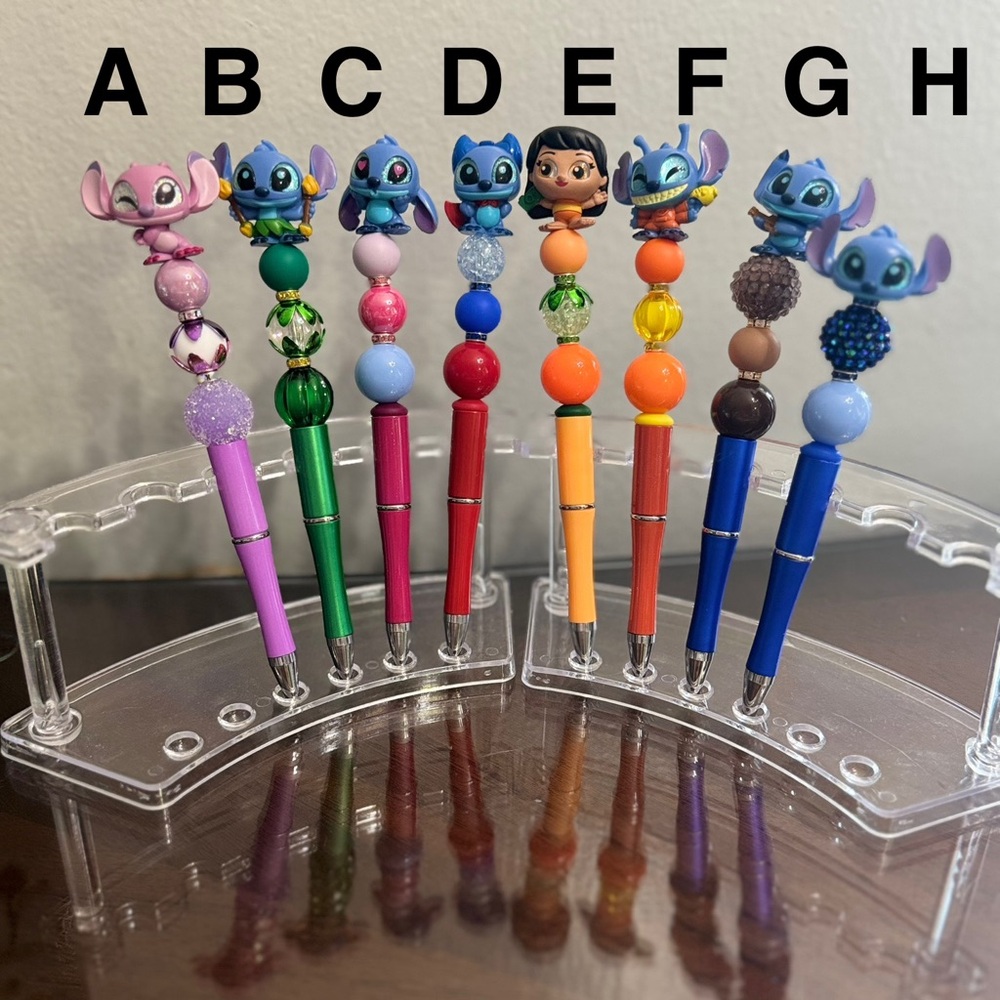 🌺Doorable “Stitch” Beadable Pens